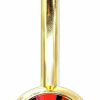 FIFTH CUE Fifth Cue Double Press Fit Jeweled Gold Ip Over 316L Surgical Steel Belly Button Rings | Body Piercing Rings