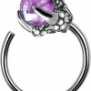 OUFER Oufer 20G Nose Ring Hoop Stainless Steel Dragon Claw Cartilage Earrings Nose Piercing Jewelry For Women And Men | Body Piercing Rings