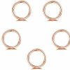 NewZenro 5Pcs Stainless Steel 16G 18G Sleeper Hoop Earrings For Women Men Boys Girls Septum Hinged Clicker Nose Lip Ring Helix Daith Cartilage Tragus Piercings Tiny Small Huggie Hoops Hypoallergenic Sensitive Ears Jewelry | Body Piercing Rings