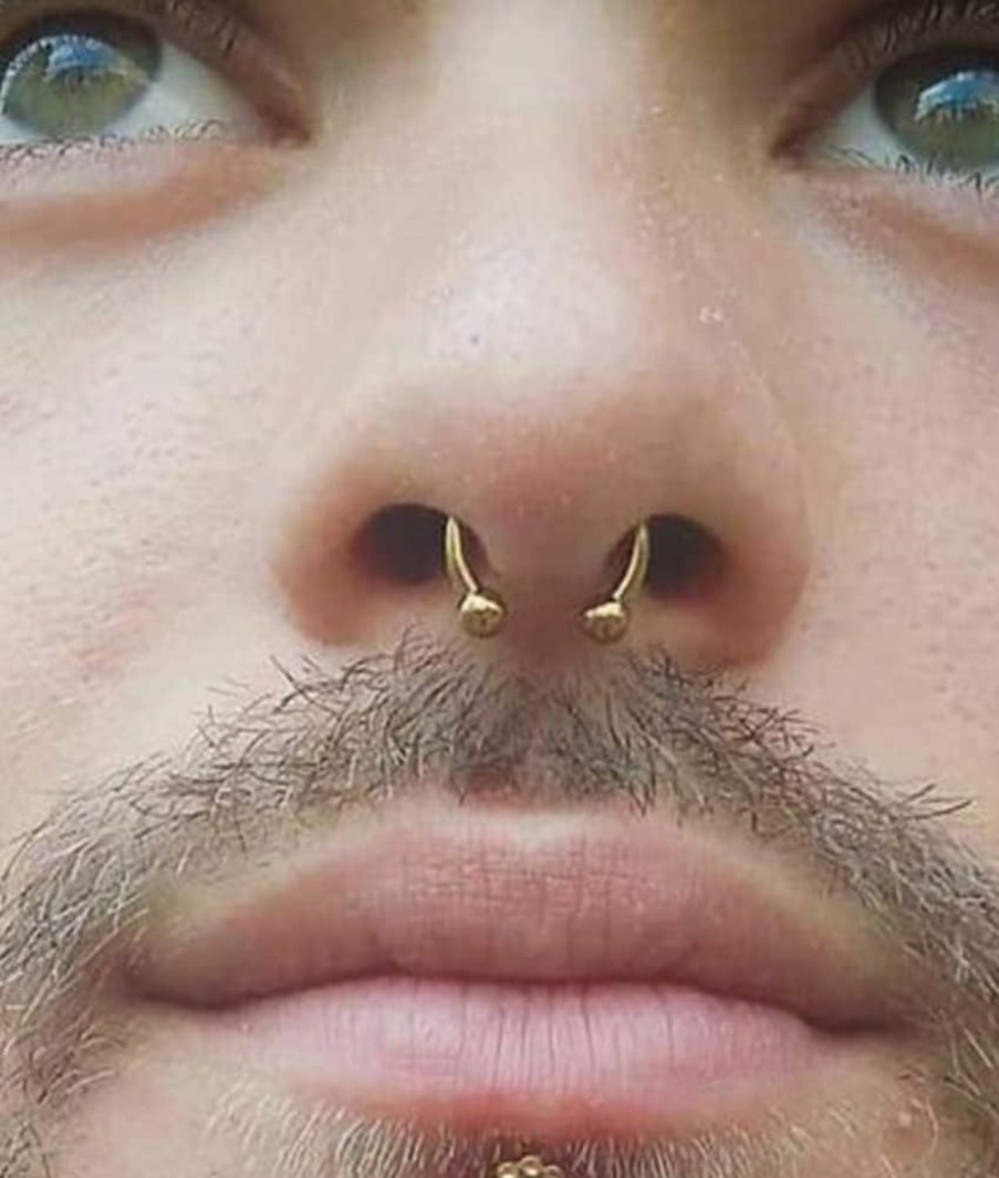 QWALIT Qwalit Septum Rings Septum Jewelry Surgical Steel Septum Rings 16G Septum Ring Septum Pincher Septum Nose Rings Septum Piercing | Body Piercing Rings