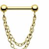 CM Crareesi Mania Cm Crareesi Mania Chain Septum Rings 316L Surgical Steel Septum Piercing Jewelry Threadless Push In Septum Ring For Women 16G Double Helix Piercing Jewelry | Body Piercing Rings