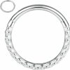 PEAKLINK Peaklink 16G Septum Jewelry Septum Clicker Ring Daith Earrings 316L Surgical Steel Nose Ring Hoop Hinged Segment Seamless Clicker Ring Rook Earrings Conch Helix Tragus Piercing Jewelry 8Mm 10Mm | Body Piercing Rings