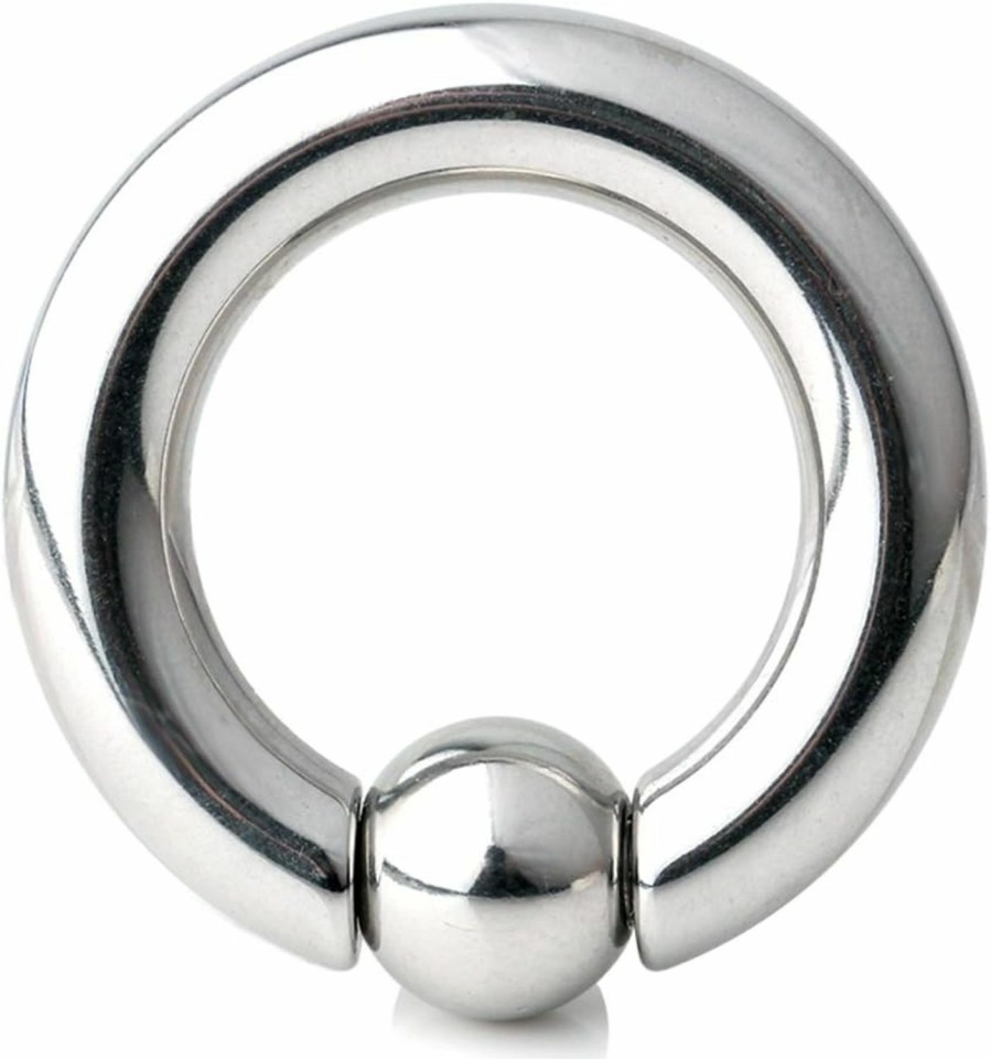 Ruifan Ruifan 316L Surgical Steel Spring Action Captive Bead Ring Cbr 2G 4G 6G 8G 0G 00G | Body Piercing Rings