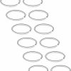 SCERRING Scerring 12-27Pcs 22G Stainless Steel Fake Nose Septum Hoop Rings Lip Helix Cartilage Tragus Ear Ring Piercing 6-10Mm | Body Piercing Rings