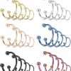 ORAZIO Orazio 30Pcs 16G Nose Septum Horseshoe Rings Stainless Steel Circular Barbells Cartilage Tragus Helix Eyebrow Lip Labret Nipple Ear Piercings Body Jewelry 6Mm-14Mm | Body Piercing Rings