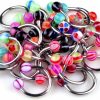 yantu Yantu 50 Pcs 18G Ball Circulars Horseshoes Eyebrow Lip Belly Rings Body Piercing Jewelry Uni | Body Piercing Rings