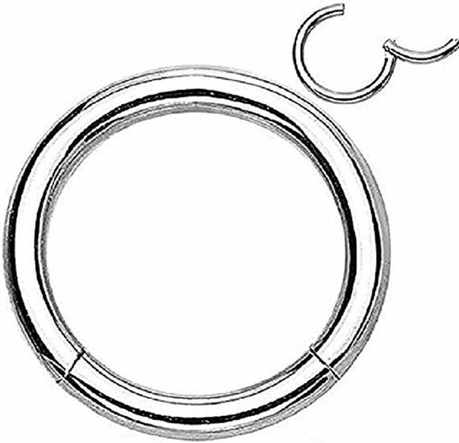 WILDKLASS Hinged Seamless Wildklass Jewely Septum Clicker Ring 316L Surgical Steel (Sold Individually) | Body Piercing Rings