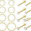 LOAYHOAY 16Pcs 18G 20G 316L Stainless Steel Threadless Push In Nose Rings Studs For Women Men Nose Rings Hoop Nose Piercing Jewelry Cz 1.5-3Mm | Body Piercing Rings