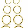 Xnsjeyy Xnsjeyy 5 Pairs 16G Nose Rings Hoops 316L Surgical Steel Septum Jewelry Hinged Segment Clicker Lip Ring Cartilage Tragus Rook Earrings Hoop 8Mm 10Mm 12Mm 14Mm 16Mm Silver Black Gold Rainbow Rose Gold | Body Piercing Rings