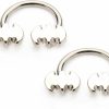 DC Comics Dc Comics Official Licensed Jewelry Uni Batman Cut Out Logo Horseshoe Body Piercing Jewelr -18 Guage (3/8\"). Available In One Size And Silver Color. | Body Piercing Rings