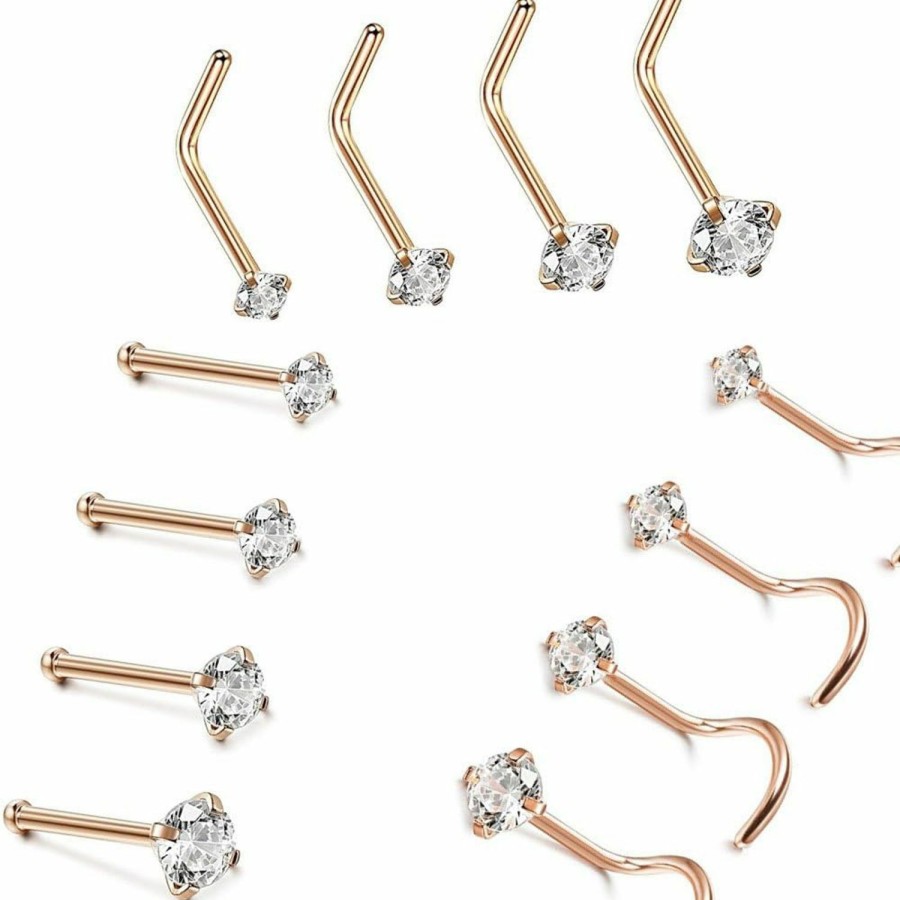 REBEL METTLE Rebel Mettle Stainless Steel Nose Rings Studs Piercing Body Jewelry 1.5Mm 2Mm 2.5Mm 3Mm | Body Piercing Rings