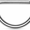 Amelia Fashion Amelia Fashion 16 Gauge D Shape Septum Ring 316L Surgical Steel (Sold Individually) | Body Piercing Rings