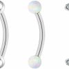 BOGKU 5Pcs G23 Titanium Nose Horseshoe Septum Rings Curved Barbell Eyebrow Lip Labret Rings Tragus Helix Daith Earrings Monroe Piercing Jewelry | Body Piercing Rings