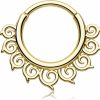 Melighting Melighting Septum Ring 16G Septum Jewelry Stainless Steel 316L Septum Piercing Daith Piercing Jewelry Cartilage Earring For Women | Body Piercing Rings