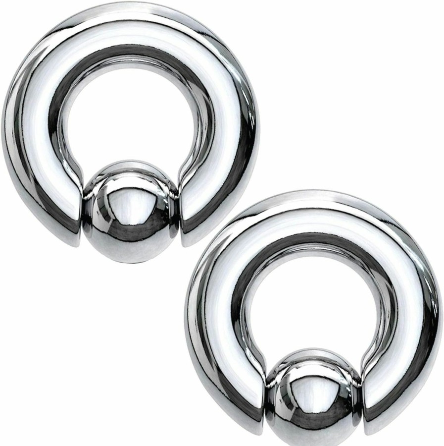 BodyJ4You Bodyj4You 2Pc Ball Closure Ring Stainless Steel 10G-20G Bcr Nose Nipple Tragus Lip Body Piercing Jewelry | Body Piercing Rings