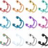 Drperfect Drperfect 16G Stainless Steel Horseshoe Nose Septum Rings Piercing Jewelry Cartilage Helix Tragus Daith Earring Hoop Eyebrow Lip Horseshoe Piercing For Women Men 8Mm 10Mm | Body Piercing Rings