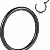 PEAKLINK Peaklink Septum Ring G23 Septum Jewelry Higned Segment Seamless Clicker Ring Daith Earrings Nose Ring Titanium Conch Piercing Jewelry Helix Cartilage Tragus Rook Lip Lobe Hoop Earrings | Body Piercing Rings